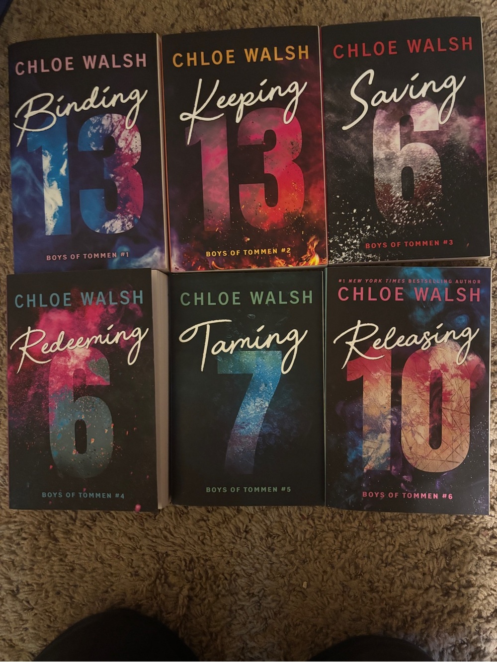 Chloe Walsh Boys of Tommen Paperback Set - Volumes 1-6